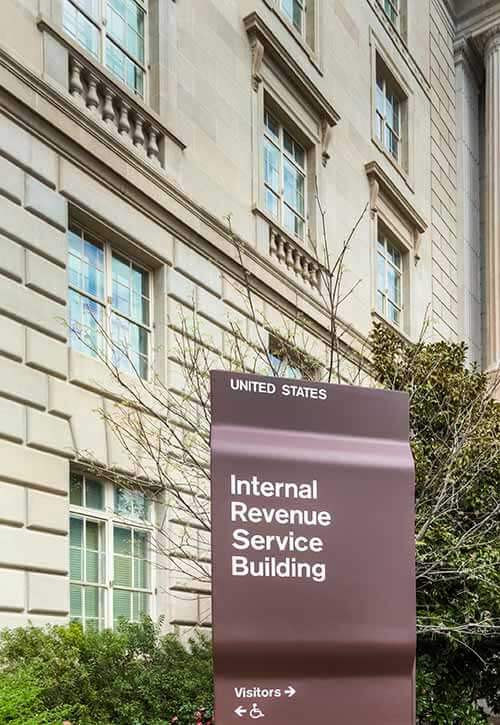 External view of United States Internal Revenue Service Building